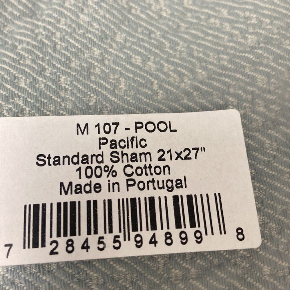 MATOUK Pacific Standard Sham. Color: Pool - Picture 3 of 3